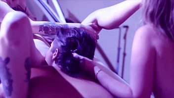 Lesbian foot fetish threesome part 2