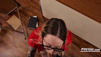 Stepson gets handson help from his busty teacher stepmom