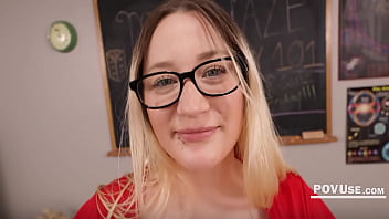 Stepson gets handson help from his busty teacher stepmom