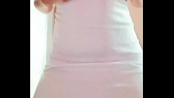 Pov roleplay vídeo call with your latina virtual girlfriend wants sex blonde dress small tits