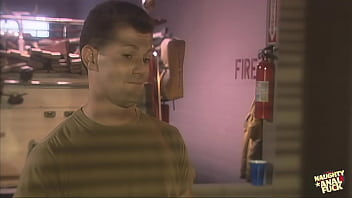 A Blonde Woman With Attractive Features Expresses Her Gratitude To A Fireman By Allowing Him To Engage In Passionate Intercourse With Her Well Formed And Rounded Buttocks thumbnail