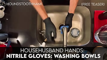 Househusband Nitrile Gloves Washing Bowls thumbnail