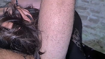 Beautiful mature milf brunette fucked and creampied pov blowjob