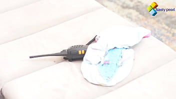 Good time cross over quickie with my husbands private security guard with huge monster cock full part on red sheer