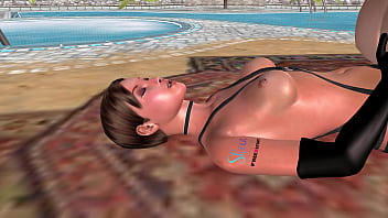 Animated 3d sex cute lesbian girl riding stapon dick in reverse cowgirl position