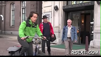 Lustful old boy goes amsterdam