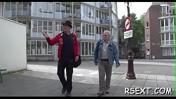 Lustful old boy goes amsterdam