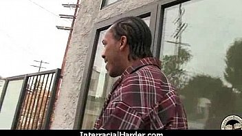 Huge black cock takes little white ass 24