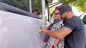 Granny in glasses picked up for deep anal in my van