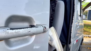 Granny in glasses picked up for deep anal in my van