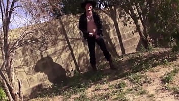 Tattooed Jock Jerks Off In Cowboy Boots And Hat Outside Lucas Daniels thumbnail