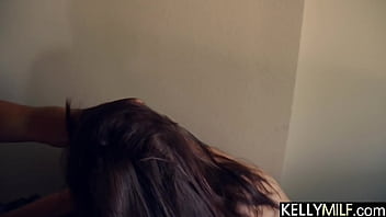 She shows him her cute thong with a row of pearls that rub against her pussy just right