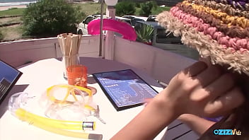 Guide the individual with the leash into an immersive bdsm experience