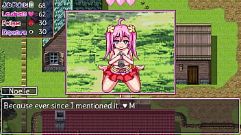 Busty pink haired girl gives her best 8