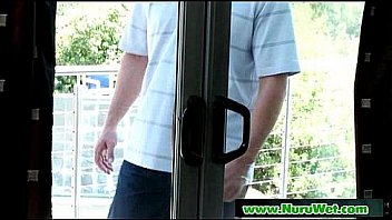 Nuru massage with nuru gel and wet blowjob video 09