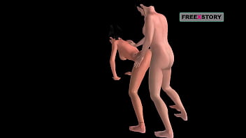 An animated 3d sex video of a indian girl getting fucked from behind by a japanese man then she gives blowjob to him