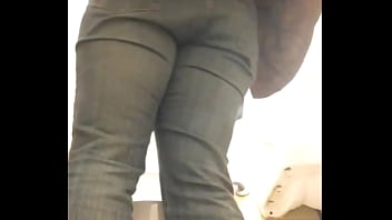 Brunette milf pissing & teasing you with sexy butt