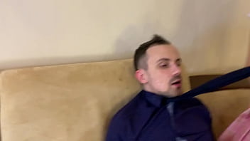 Reckless perverted s humiliate teacher by spitting all over his face double spit femdom