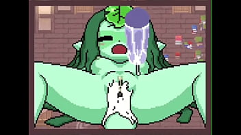 Pixel girl gets her uterus flooded with semen #7