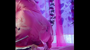 Pink plaid and silver heels