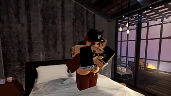 Black cock dominates futa in roblox