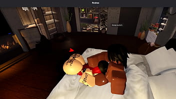 Black cock dominates futa in roblox