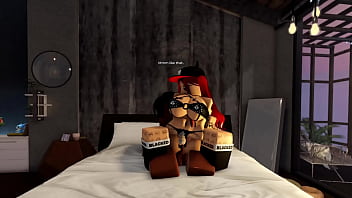 Black cock dominates futa in roblox