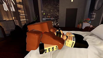 Black cock dominates futa in roblox