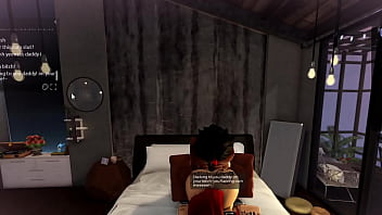 Black cock dominates futa in roblox