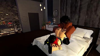 Black cock dominates futa in roblox