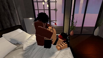 Black cock dominates futa in roblox