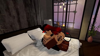 Black cock dominates futa in roblox
