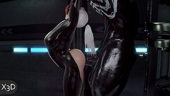 Venom destroza el ano de black cat