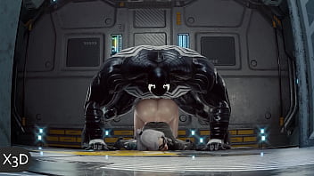 Venom destroza el ano de black cat