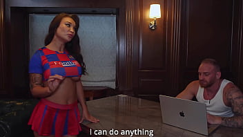 Depraved student worked out the test with her holes and dirty conversations