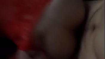 Hubby squeezes wife's ass as he pounds her