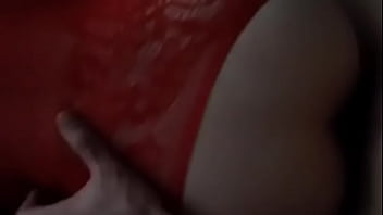 Hubby squeezes wife's ass as he pounds her