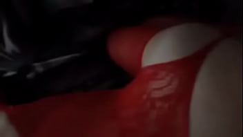 Hubby squeezes wife's ass as he pounds her