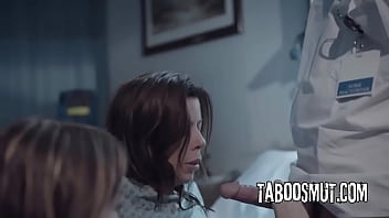 Scared busty milf and teen fucked by the hospital staff