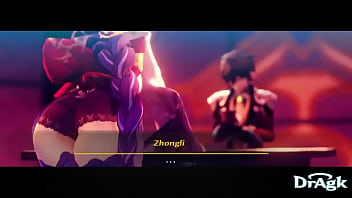 Raiden shogun hard fucked by zhongli only for 18 genshin impact