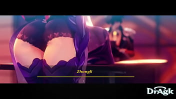 Raiden shogun hard fucked by zhongli only for 18 genshin impact