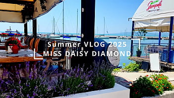 Visiting a castle in beatiful sea promenade town holiday vlog