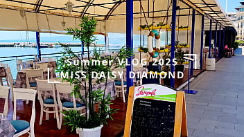 Visiting a castle in beatiful sea promenade town holiday vlog