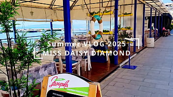 Visiting a castle in beatiful sea promenade town holiday vlog