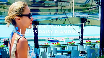 Visiting a castle in beatiful sea promenade town holiday vlog