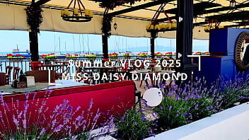 Visiting a castle in beatiful sea promenade town holiday vlog