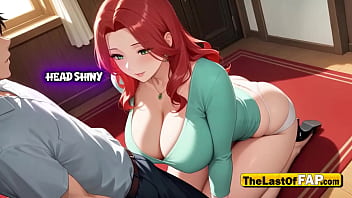 Cuckold boss’s trophy lace thong soaked counter pounded & womb filled in marble bathroom