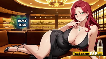 Cuckold boss’s trophy lace thong soaked counter pounded & womb filled in marble bathroom