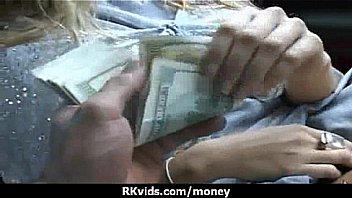 Desperate teen naked in public and fucks to pay rent 26