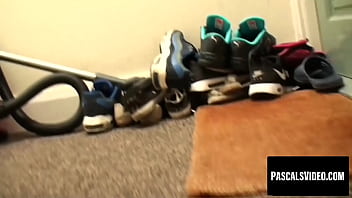 Busty redhead while receiving a wild pussy pound